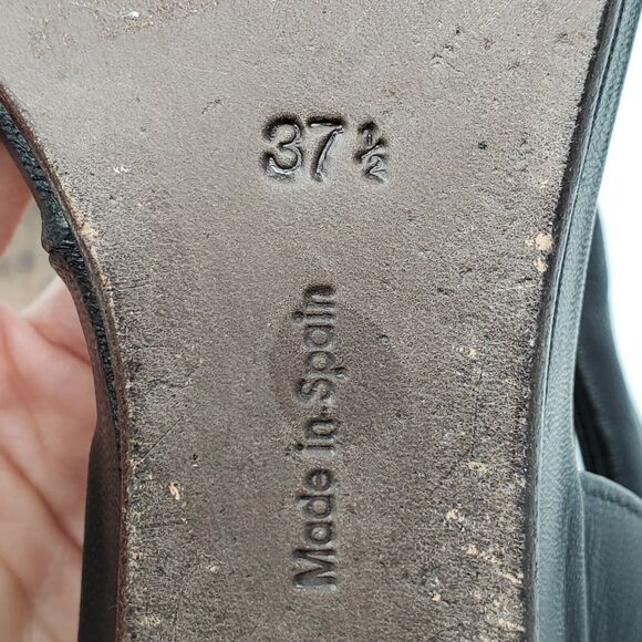 Raquel By Coclico Napa Black Strappy Ankle Strap Open Toe Sandals 37.5 - Picture 10 of 12